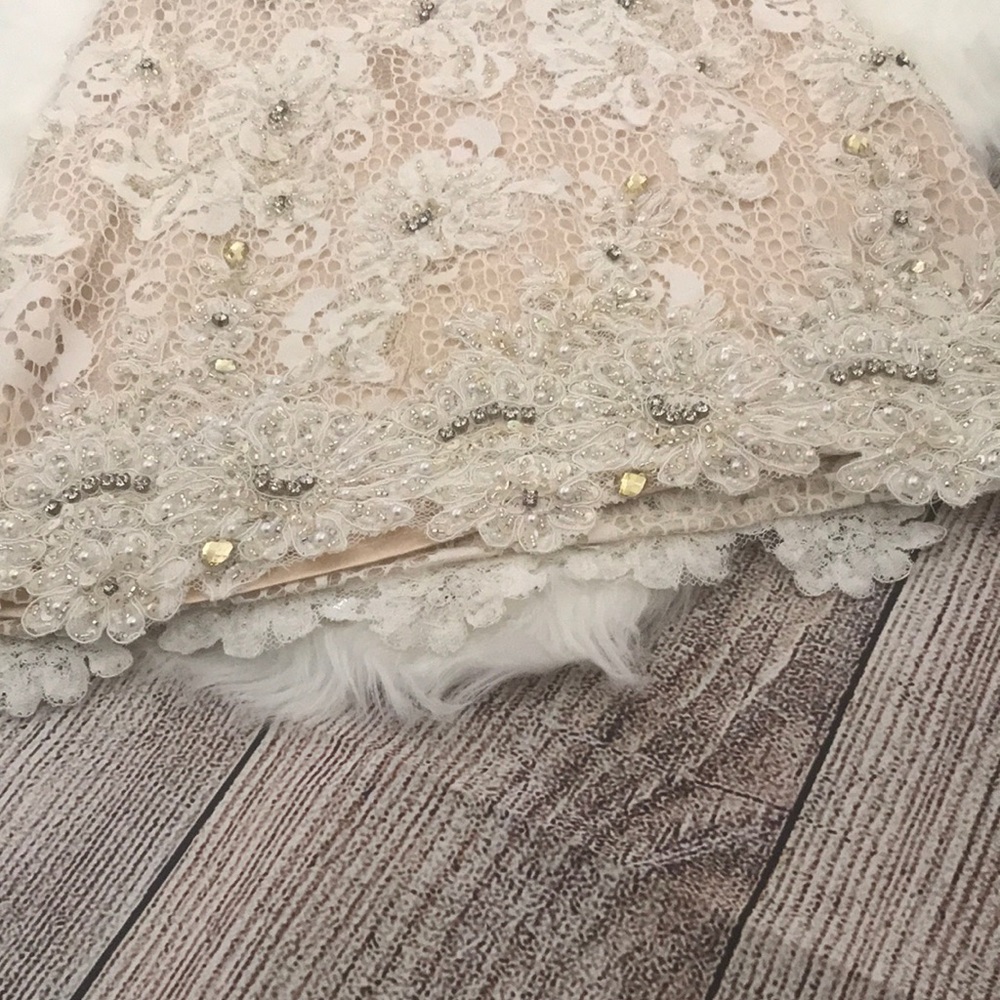 Jovani beaded lace short dress - Picture 3 of 9